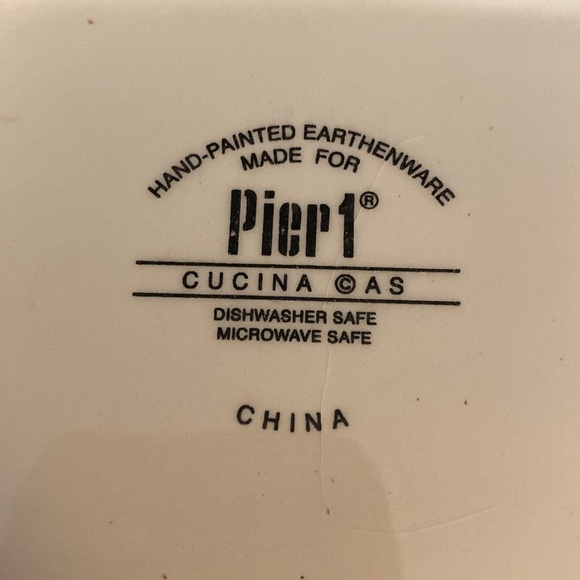 Pier 1 Cucina Hand Painted Canapé Plate - Picture 4 of 5